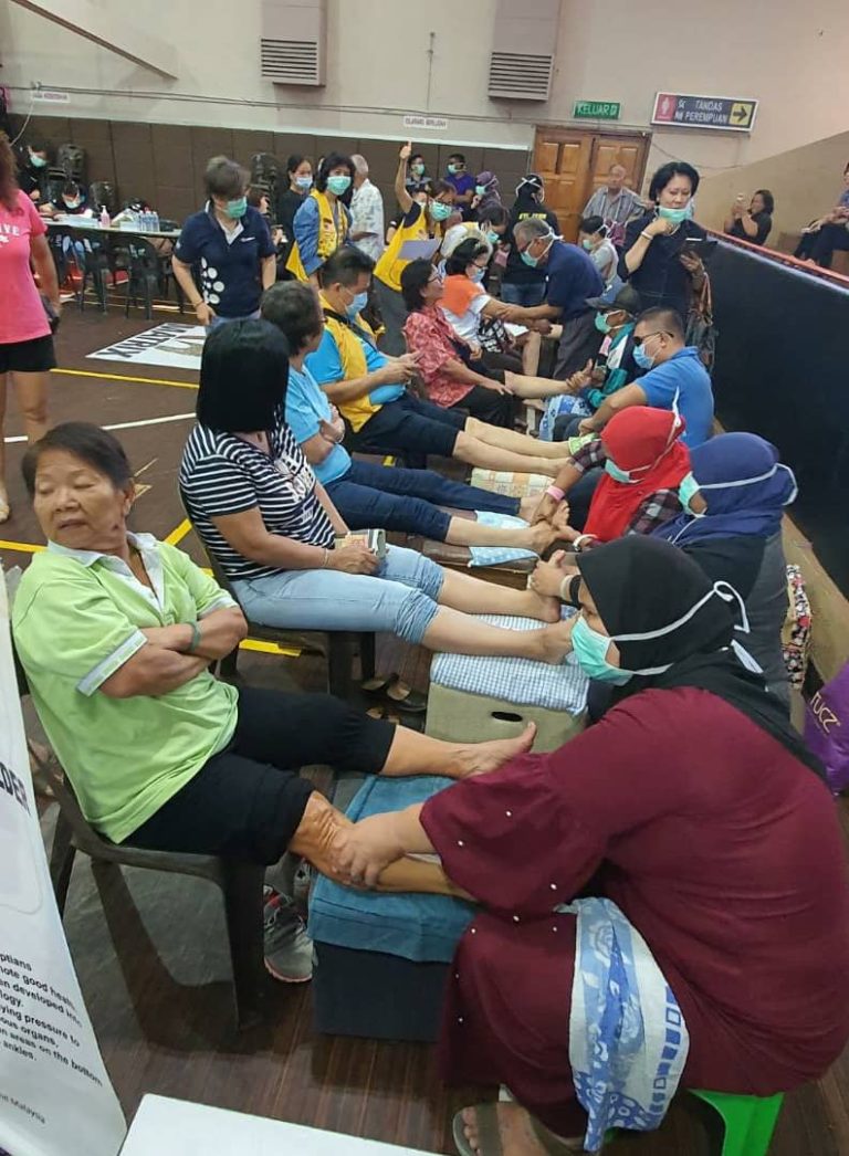 Sabah Society For The Blind organised Foot Reflexology, Head & Shoulder Massage